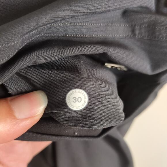 LULULEMON ABC Pant Slim-Fit Warpstreme 32" Inseam Obsidian Grey Stretch Men's 30 - Picture 5 of 5